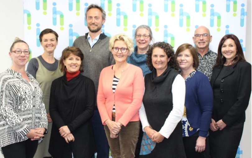Cohort two of the Bega Valley Innovation Hub, with Omar Khalifa CEO of iAccelerate and Mia Maze, Manager of Bega Valley Innovation Hub (both far right) Photo: Ian Campbell.