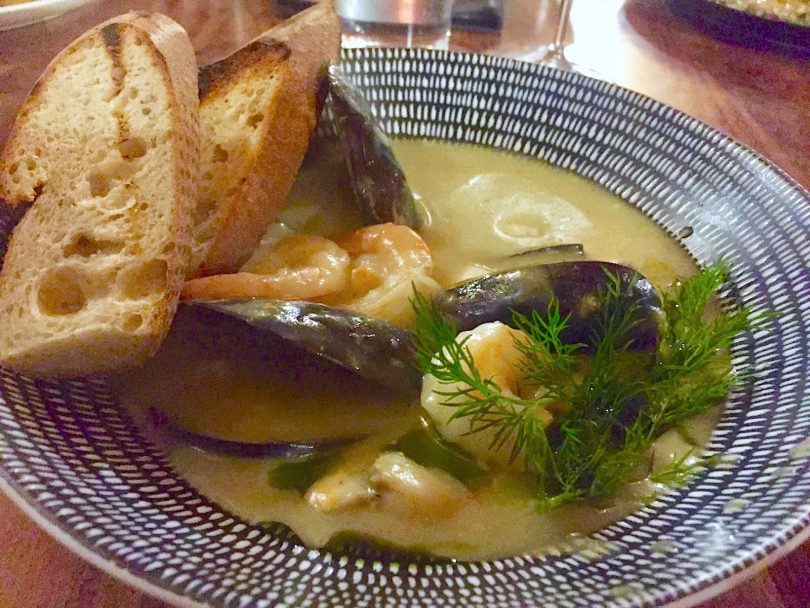 Delicious and chock full of seafood, Wheeler's chowder is a winner. Photo: Lisa Herbert