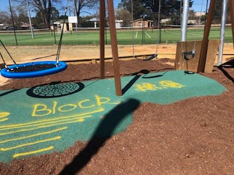 New playground equipment vandalised at Braidwood