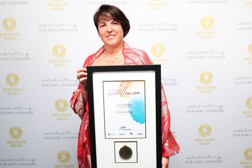 President Award - Cheryl McCarthy, Bermagui SLSC. Photo: Supplied.