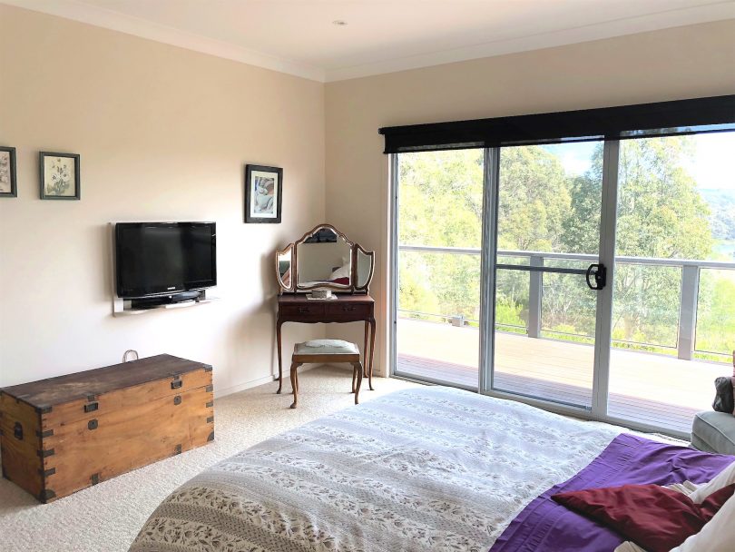 Your bedroom feature wall? Floor to ceiling windows! Photo: Supplied