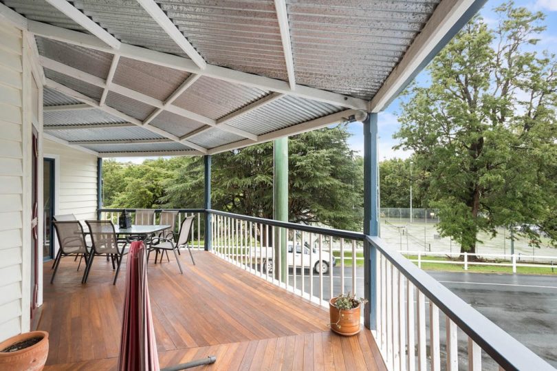 New hardwood decking for you to enjoy the village scene. Photo: Supplied