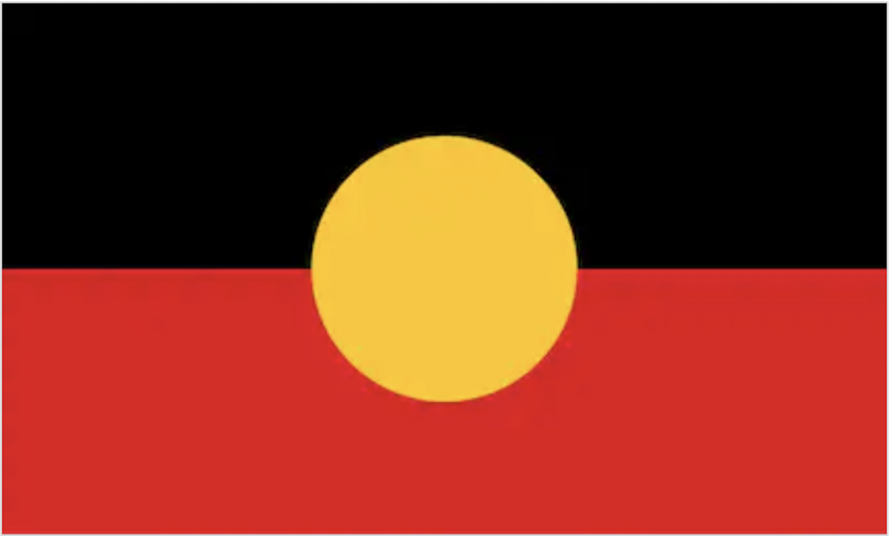 The Australian Aboriginal Flag was designed in 1971 by Aboriginal artist Harold Thomas Photo: WIkipedia