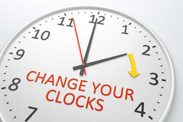 Daylight saving starts this weekend, don't get caught out!