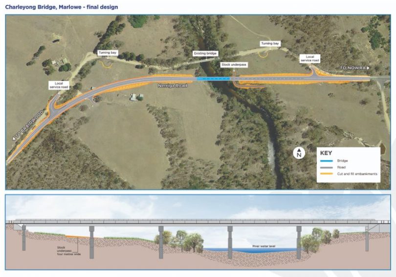Designs for the new Charleyong Bridge