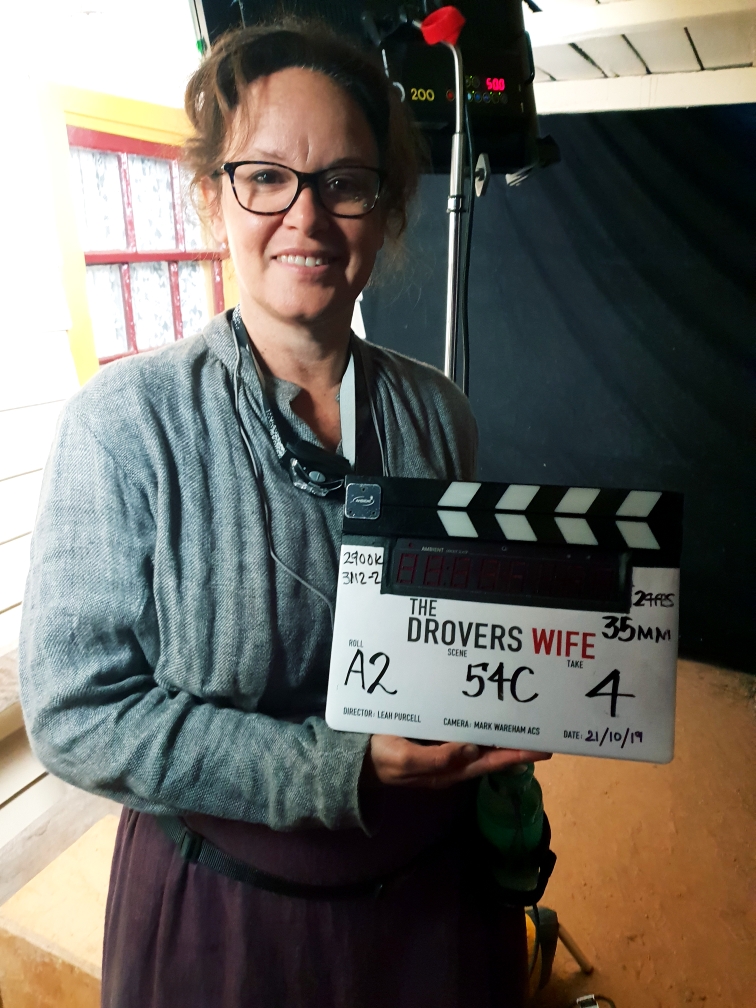 Filming begins! Director Leah Purcell on the first day of filming "The drovers Wife - the legend of Molly Johnson." Photo: Supplied. 
