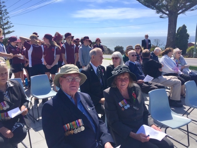 All holding firm on the new memorial paving at Tathra