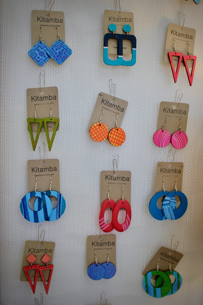 Earrings by Congo designer Kitamba. Photo: Kat McCarthy.