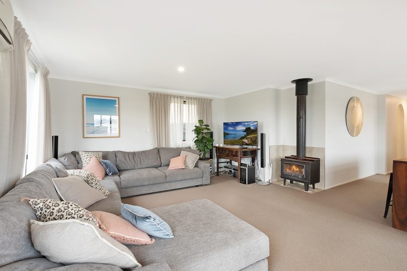 Relax in one of two houses, knowing the beach and main street of Bermagui are just a few minutes walk away. Photo: Supplied. 