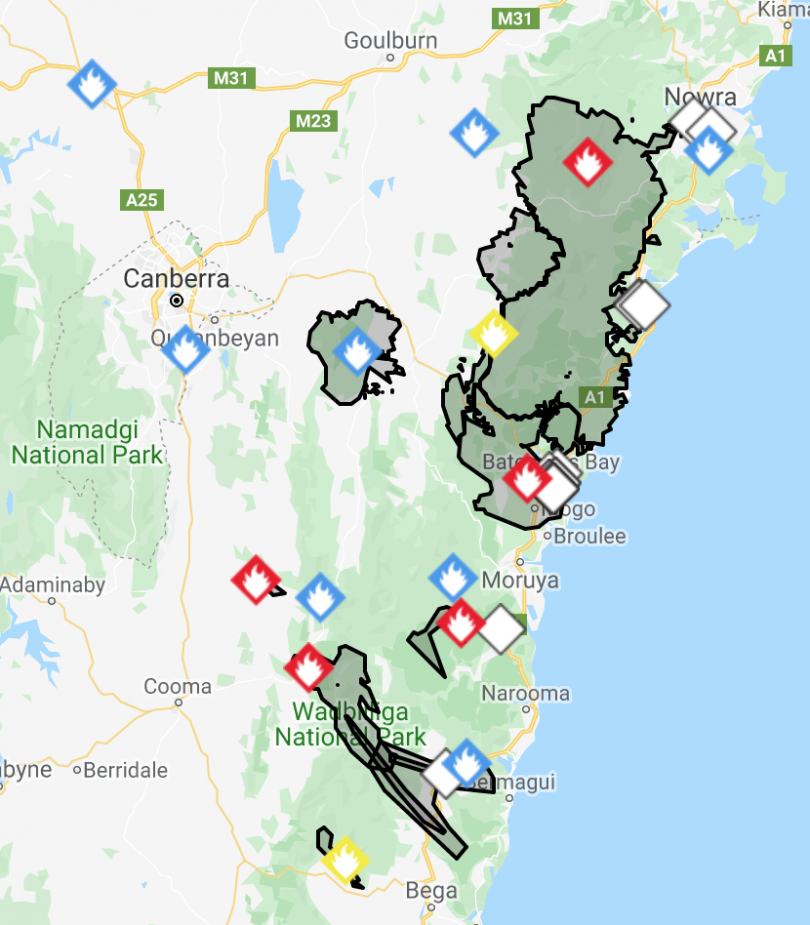 Fires on the South Coast