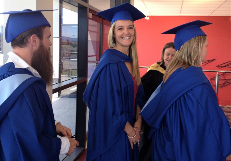 Hannah Pearce is graduating with a Bachelor of Nursing. Photo: Elka Wood.