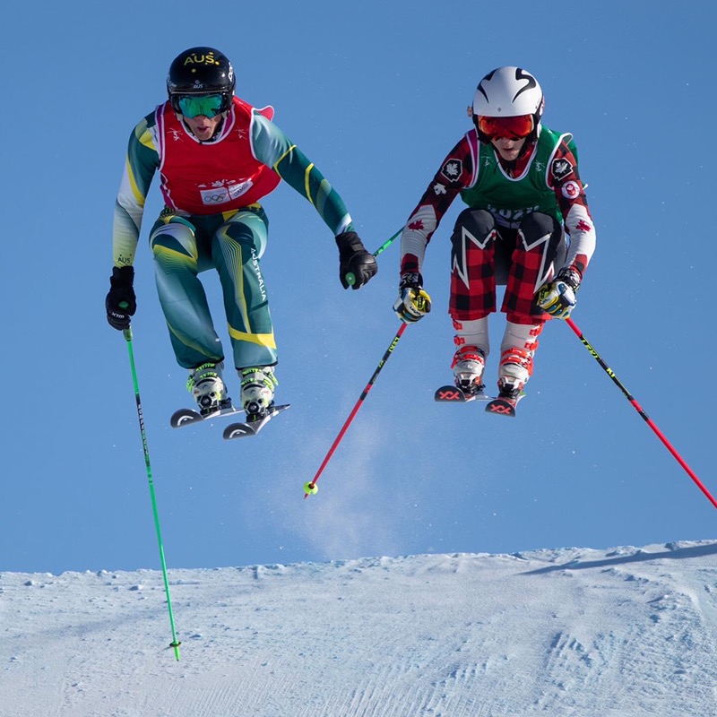 Jasper in action at the 2020 Youth Winter Olympics.