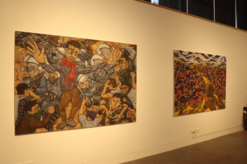  Installation view from Lachie Hinton's LIMBOLAND, 2019, Basil Sellers Exhibition centre Moruya. Photo: Supplied. 