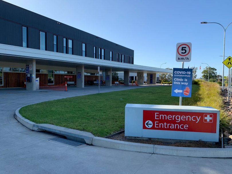 Emergency entrance at South East Regional Hospital in Bega.
