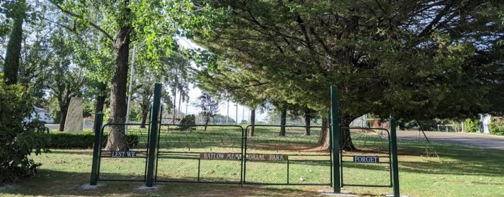 Historic Batlow Memorial Park gates restored to honour war heroes