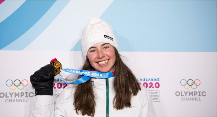 Jindabyne's golden girl reflects on making history at 2020 Winter Youth Olympics