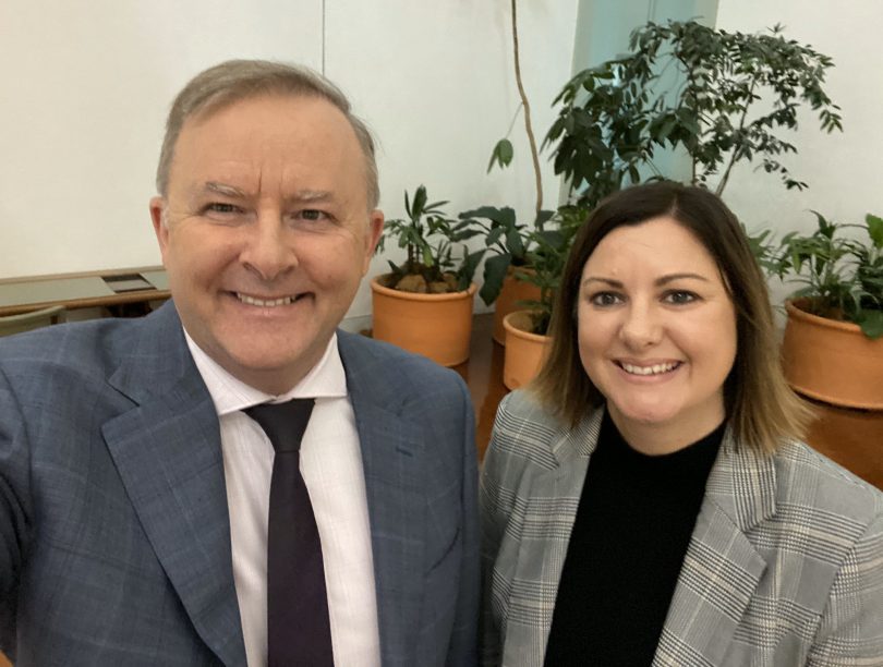 Anthony Albanese and Kristy McBain