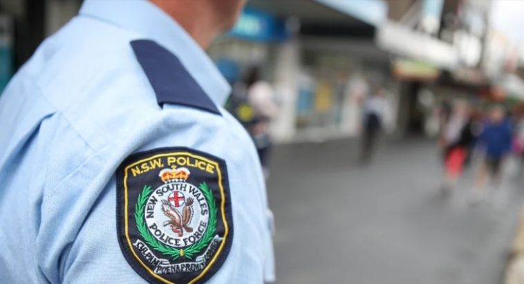 Australian Policeman's uniformed shoulder