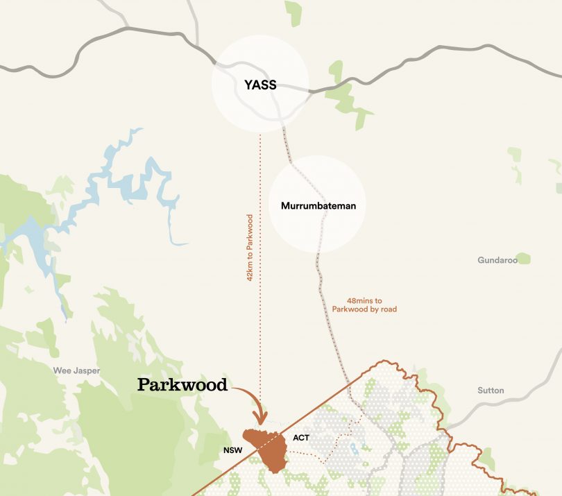 Map of Parkwood development site.