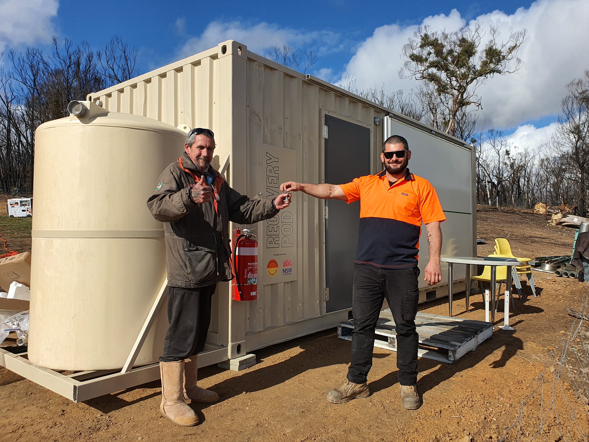 Housing pods help with bushfire recovery at Nerriga