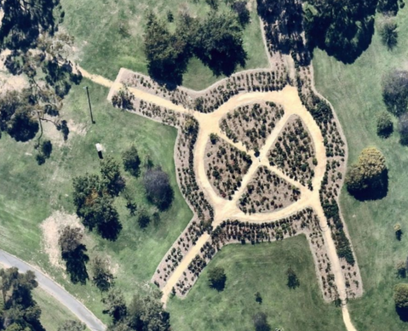 Aerial view of Victoria Park, Goulburn.