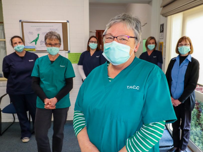 Staff wearing masks at The Health Care Centre in Crookwell.