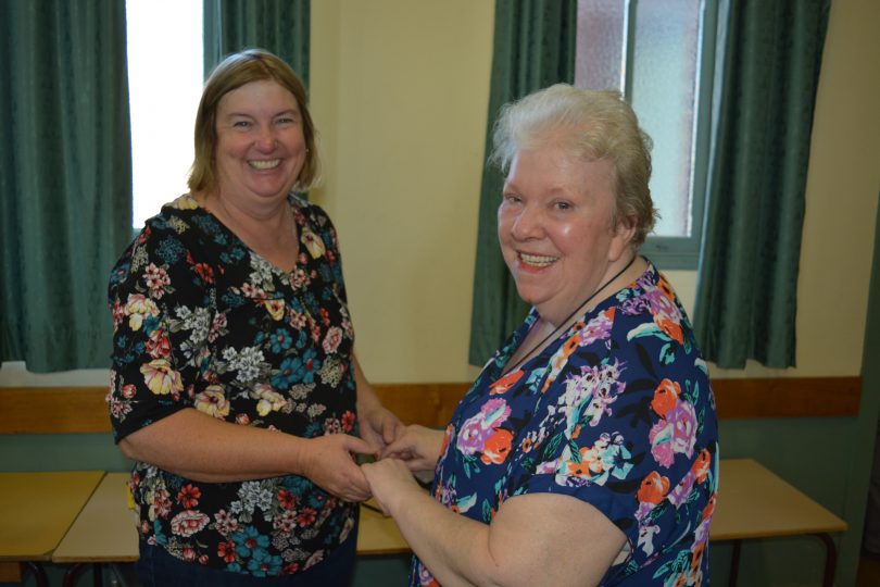 Jo-Anne Fitzsimmons and Mary participating in Dance for Wellbeing class.