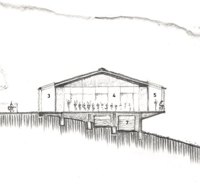 Artist's drawing of the Cobargo Community Building/Community Fire Refuge.