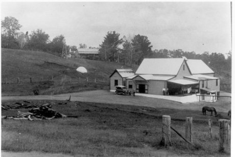 Undated historical photo of Niagara Cheese Factory.