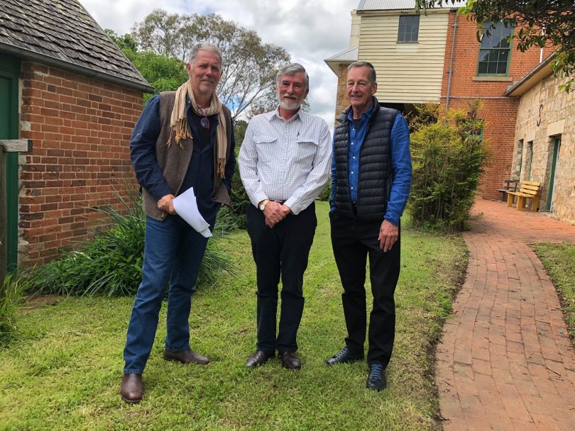 Braidwood and District Historical Society volunteers John Stahel, Peter Smith and Roger James.