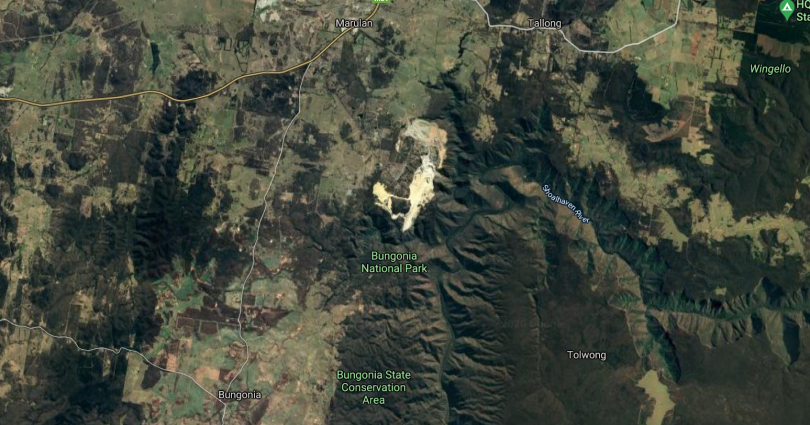 Bungonia National Park on the map
