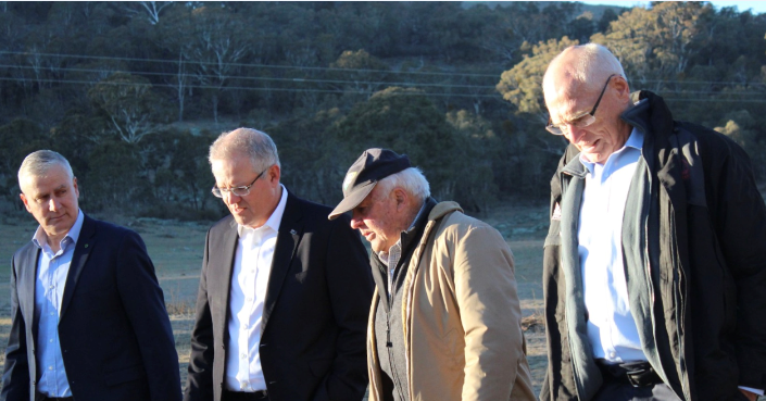 Michael McCormack, Scott Morrison, Vernon Drew and Jim Molan.