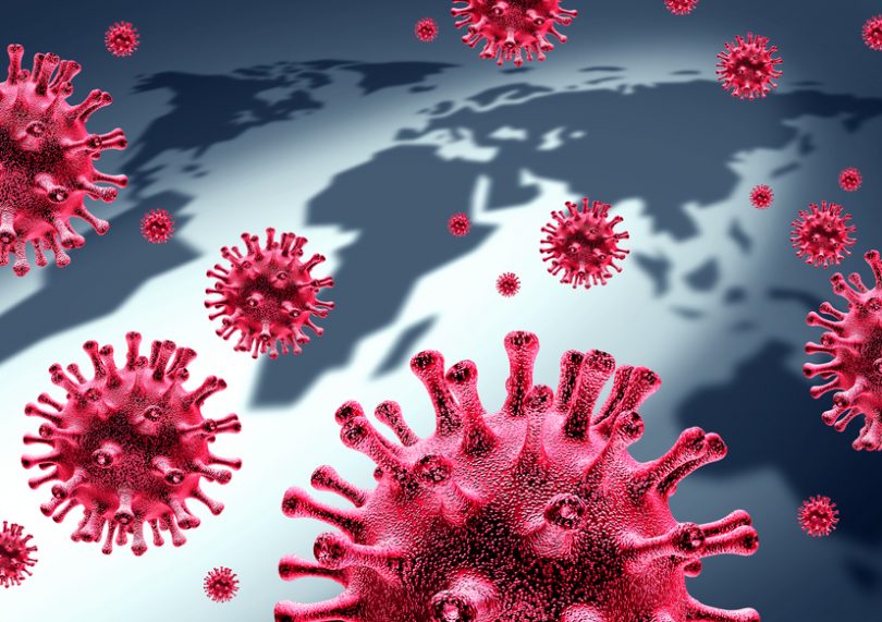 Microscopic image of virus