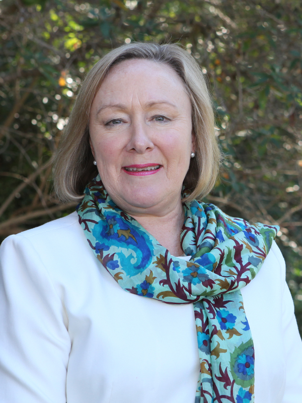 Woman with scarf around her neck.