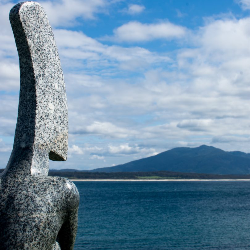 'The Lone Figure of Axle Sharmen' at SCULPTURE Bermagui.