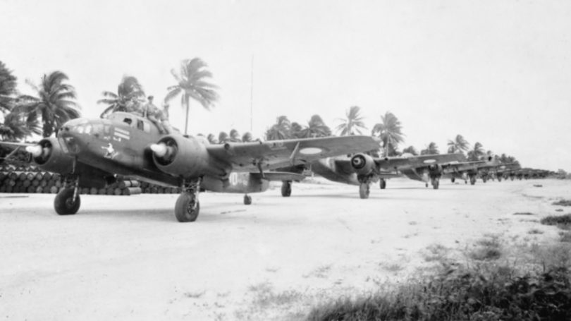 Grounded Beaufort aircraft from the No. 100 Squadron RAAF during WWII.
