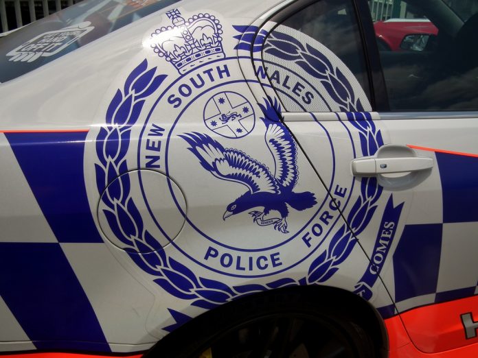 NSW Police logo on vehicle