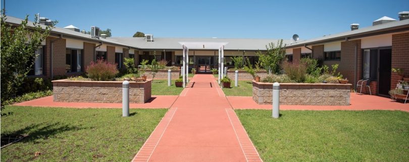 Exterior of St Lawrence Residential Aged Care facility in Harden.