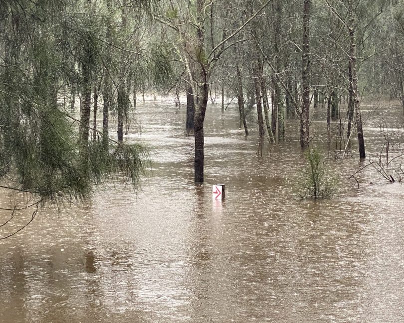 Flooding at Mogendoura Farm.