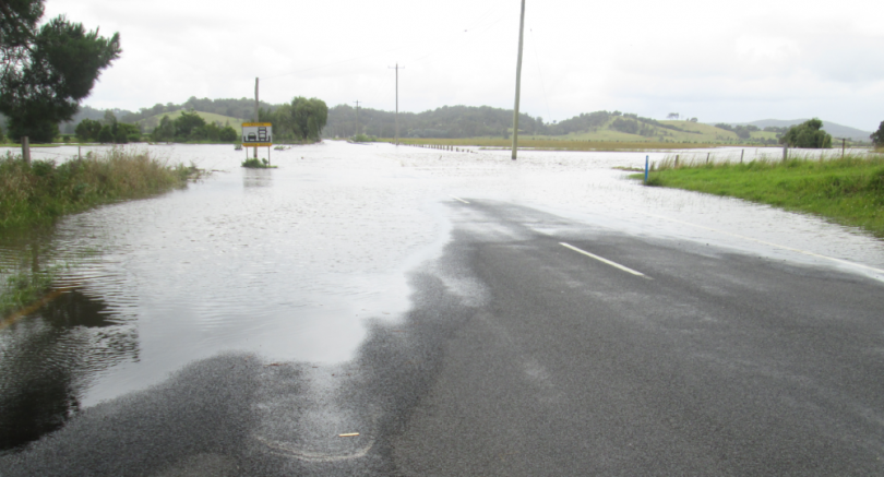 Flooded road at Jellat Jellat
