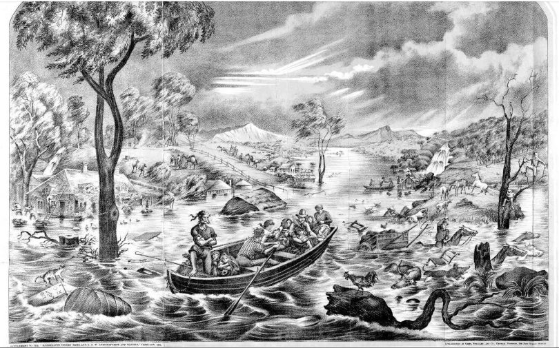 1873 Araluen flood by George Lacy