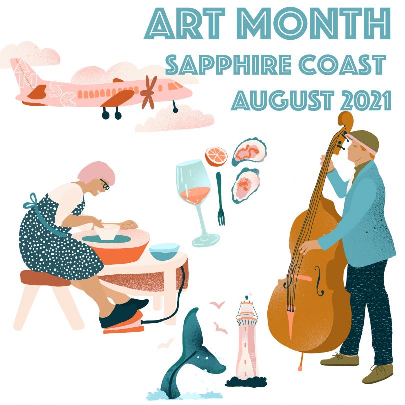 Promo for ART MONTH Sapphire Coast