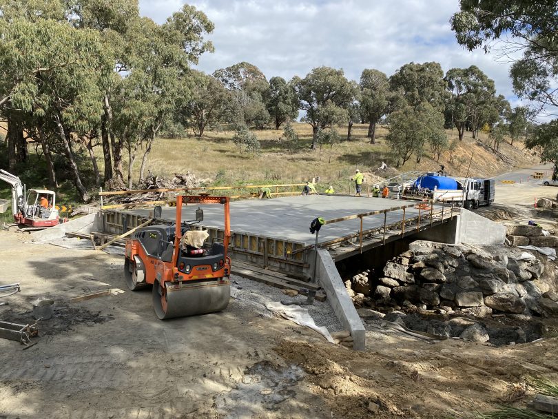 Kangaroo Creek Bridge under construction