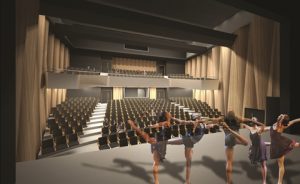 Artist's impression of Goulburn Performing Arts Centre's auditorium