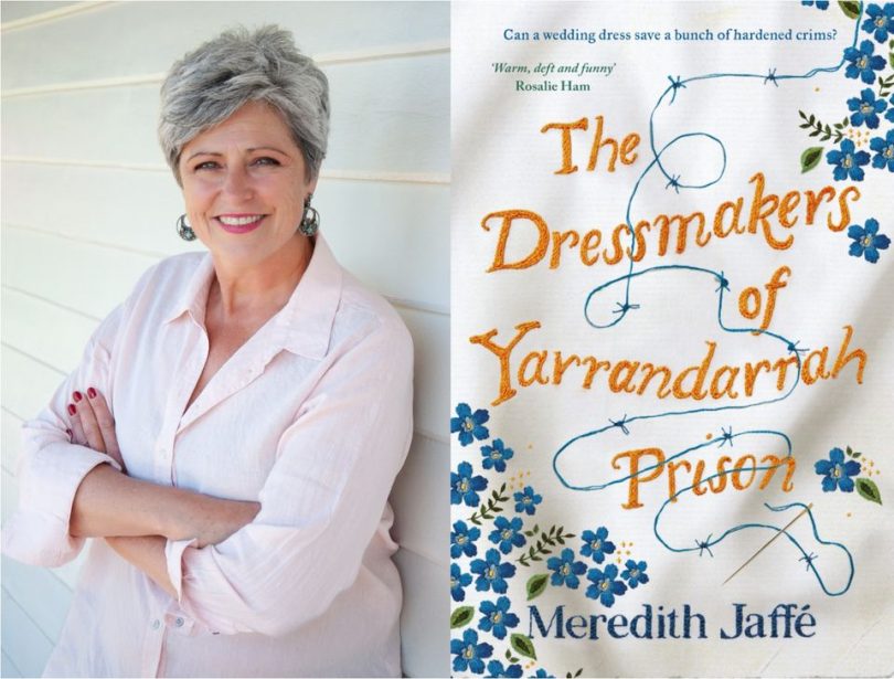 Meredith Jaffé and the cover of her new book