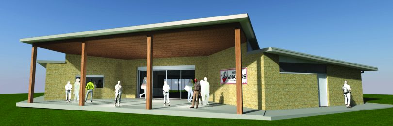 Artist's impression of new pavilion at Eden's Barclay Street Sporting Complex