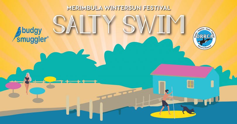 Promo for WinterSun Festival's salty swim event