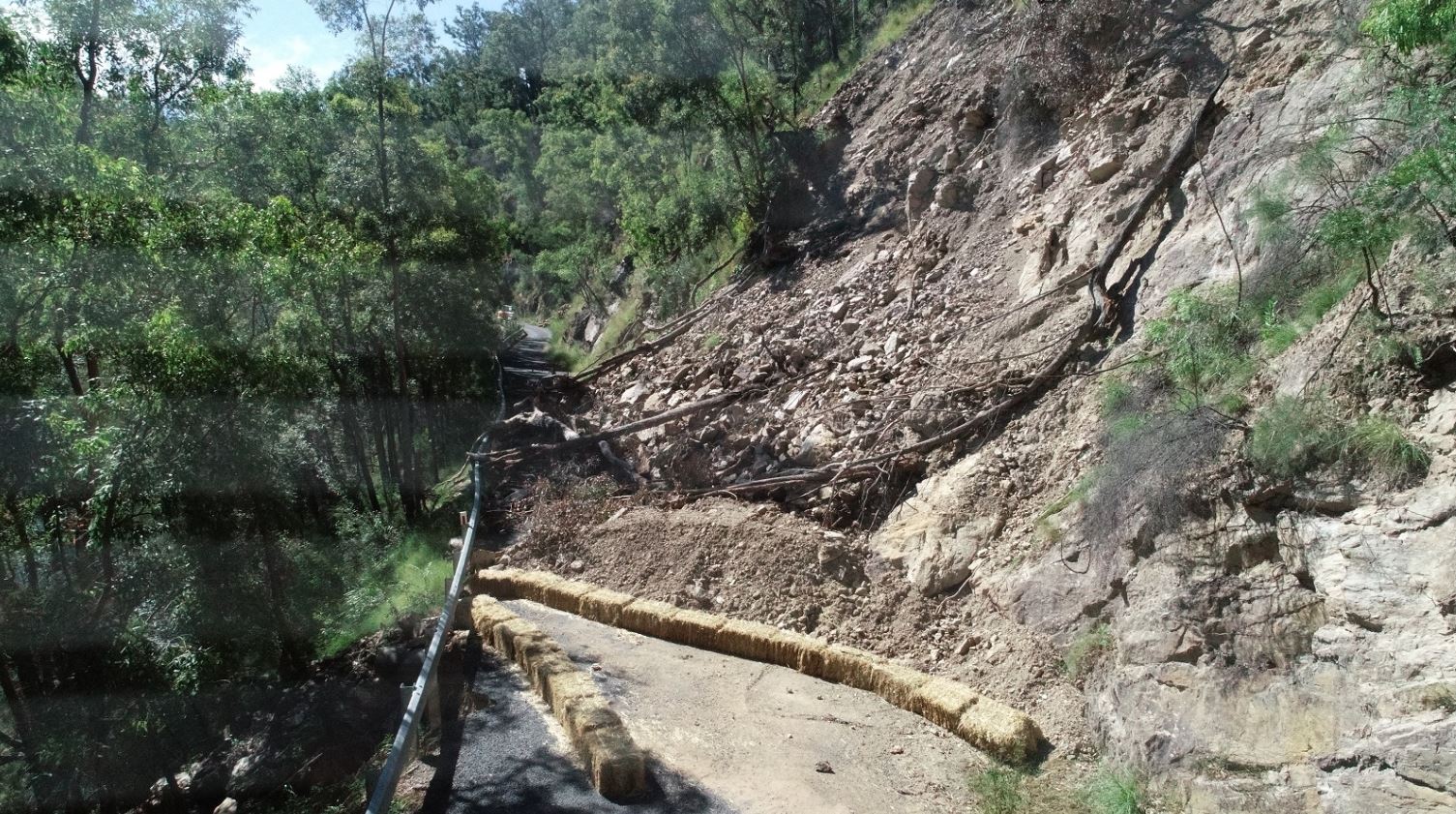 After eight months, work starts on a new route around major landslide near Moruya