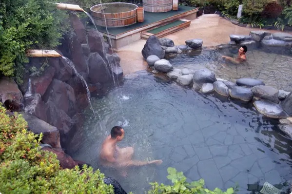 Hot spring in Japan