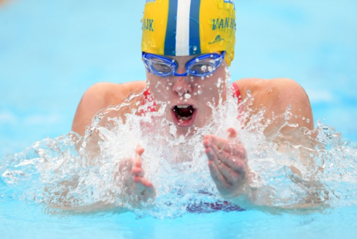 Ashley van Rijswijk swimming